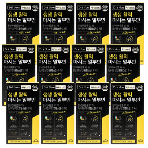 (방송에서만  완벽더블 W단독구성) 팔레오 생생 활력 마시는 알부민 6박스+6박스 총 12박스