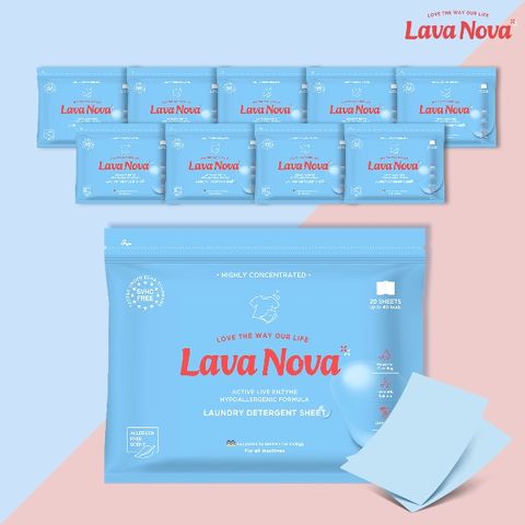 [50％ 반값세일] 라바노바 시트세제 10팩(총 200장)