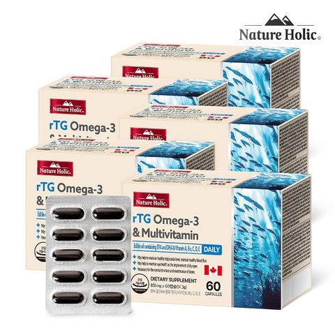 [W쇼핑 단독] 캐나다 rTG오메가3 멀티비타민 10개월