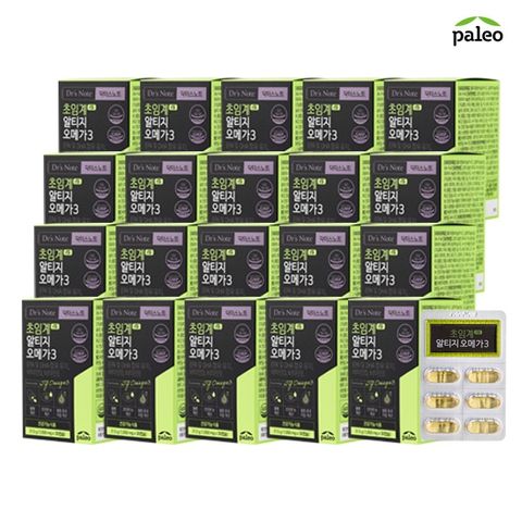 (50프로 세일 W단독구성)팔레오 닥터스노트 초임계 알티지 오메가3 20개월 분