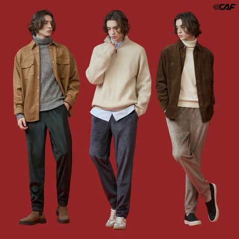 25FW[르까프] 포근한 기모 본딩 팬츠 3종, 남성
