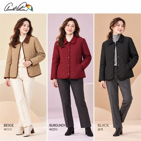 26FW[아놀드파마]퀼팅 패딩 카라 재킷 1종 여성