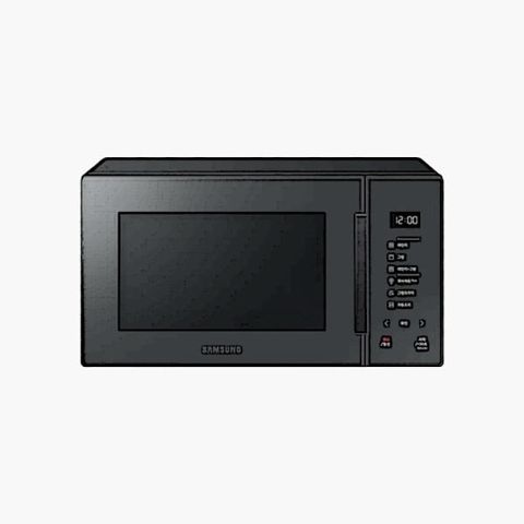 삼성전자 비스포크 전자레인지 MG23T5018CC 23L 700W 글램차콜