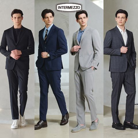 26SS[인터메조]썸머 워셔블 수트 상하의 4종 SET