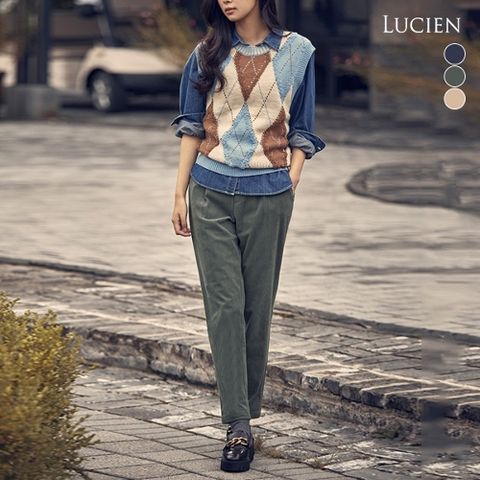 루시앙 여성 릴렉스 코듀로이 밴딩팬츠 3종 세트