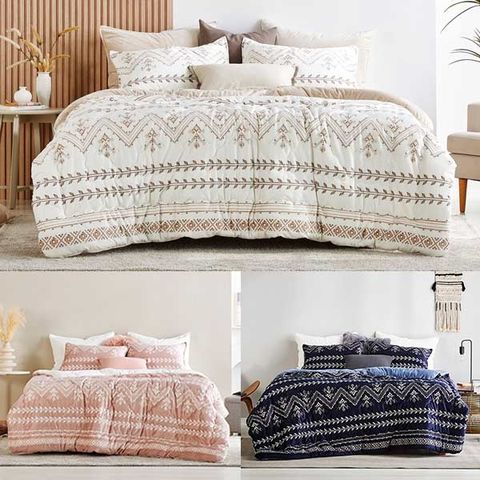 [슈퍼싱글3종] 메종노아 보헤미안 구름 양면 극세사 차렵이불 (1+1+1)