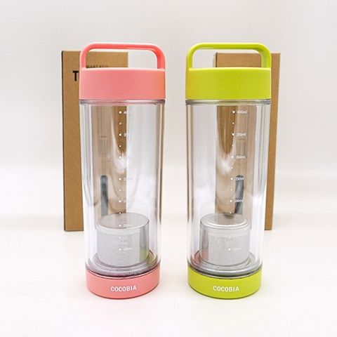 스마트 에코 티 텀블러 480ml 이중진공 휴대용 보틀 스텐필터 포함