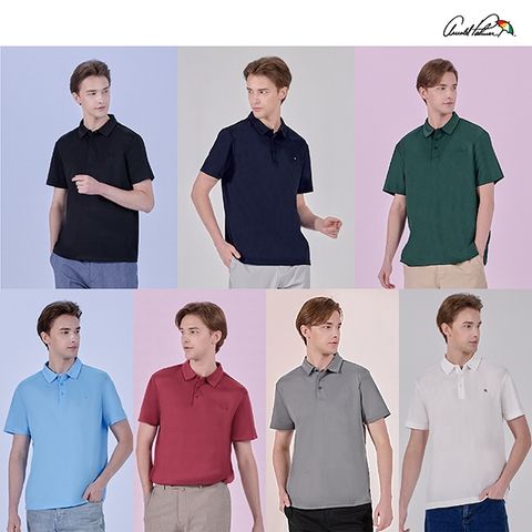 [초특가]아놀드파마 에어홀 기능성 카라 반팔셔츠 7종, 남성