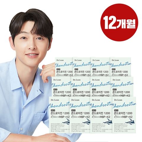 [50％세일] 닥터린 콘드로이친 1200 콘레이티+MBP 12박스 + k2 /12개월분