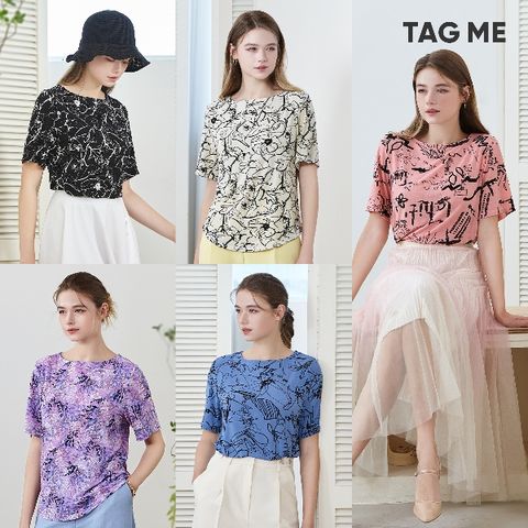 [태그미]아트 블라우스 5종