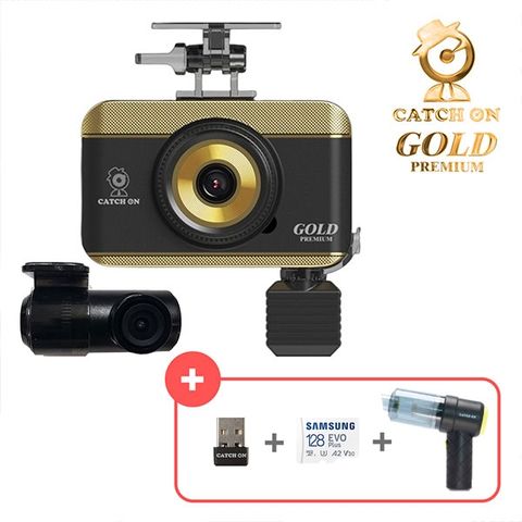 [W단독]캐치온 골드 프리미엄 3채널 블랙박스 (추가: WIFI동글 + 삼성정품 SD카드 128G + 미니청소기)