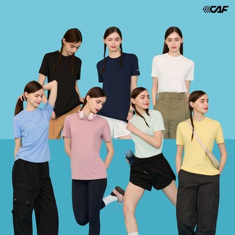 [르까프] 쿨 기능성 라운드 반팔티셔츠 7종, 여성