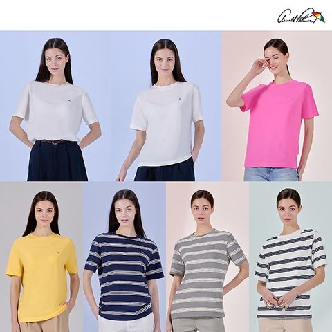 25SS[아놀드파마]데일리 코튼 반팔 티셔츠 7종, 여성