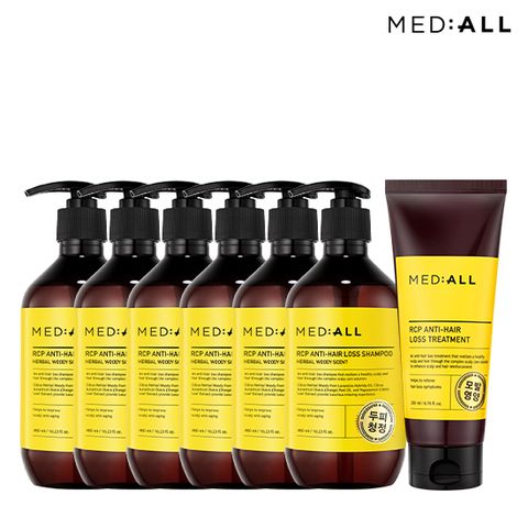 [우디허벌향] 메디올 두피청정 샴푸 특별구성(480ml*6 + 트리트먼트)
