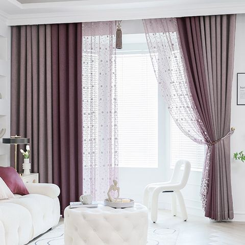 지나송 엠마 자수 암막커튼 중형