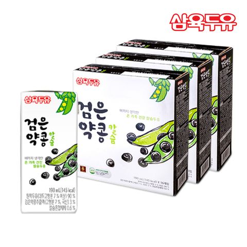 [삼육]검은약콩칼슘 190ml 48팩