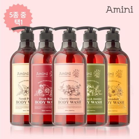 아미니 플라워 테라피 바디워시 500ml × 5종
