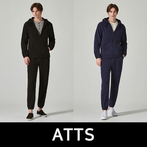 [ATTS:All The Time Sports]엣츠 24FW 남성 플리스 상하의 셋업