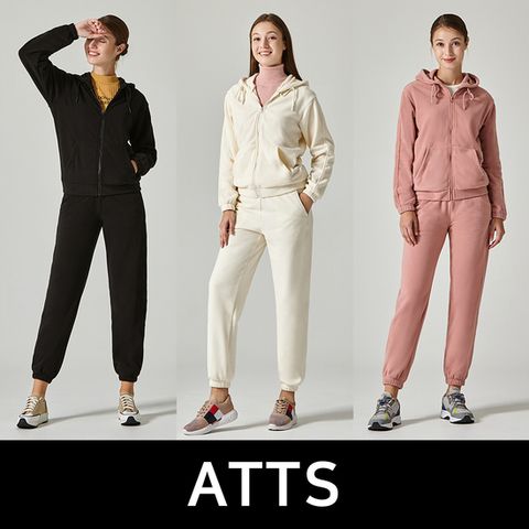 [ATTS:All The Time Sports]엣츠 24FW 여성 플리스 상하의 셋업