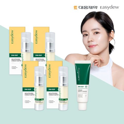 이지듀 DW-EGF 멜라토닝 앰플 15ml*4+화이트토닝1