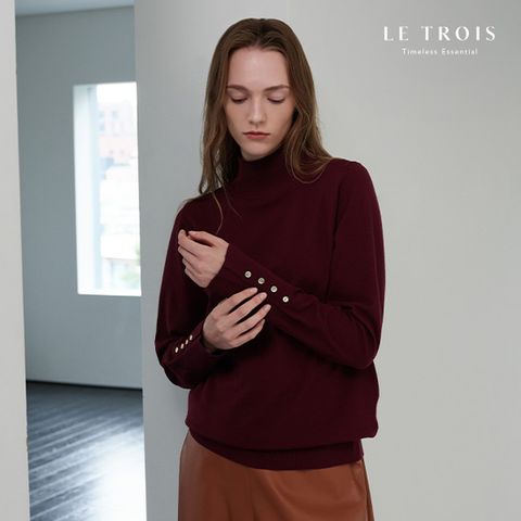 [LE TROIS]24FW 르투아 슬릿 터틀넥니트 4종
