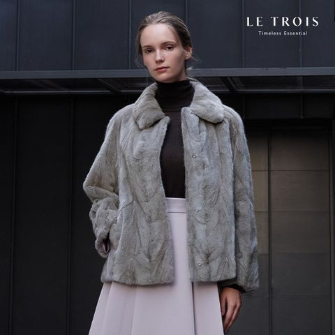 [LE TROIS]24FW 르투아 100% 풀밍크 자켓 