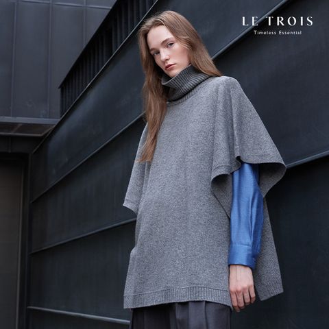 [LE TROIS]24FW 르투아 캐시미어블렌디드 케이프