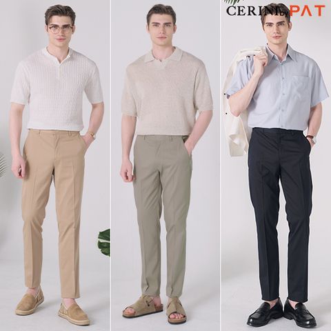 [CERINI BY PAT] 남성 냉감 워셔블 면스판 팬츠3종