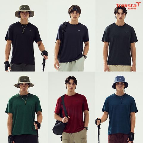 (최초런칭)트렉스타 남녀공용 퀵드라이 냉감 티셔츠 6종
