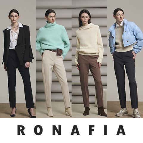 [로나피아] 버튼 포인트 슬랙스2종