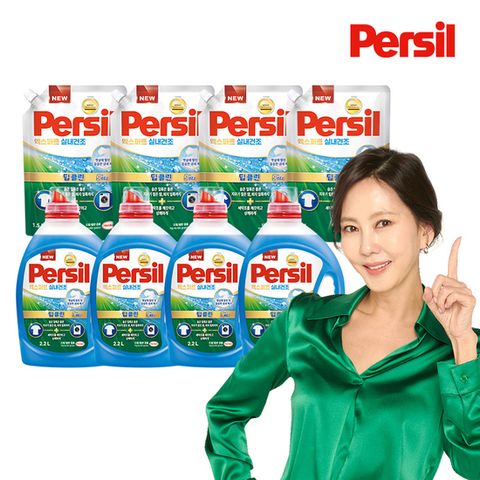 퍼실 엑스퍼트 실내건조 2.2L 4통+ 1.5L 4팩 (일반&드럼 겸용)