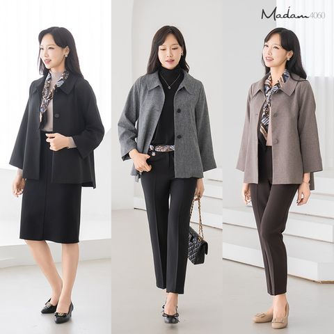 마담4060 25FW A라인 자켓+스카프(총2종)