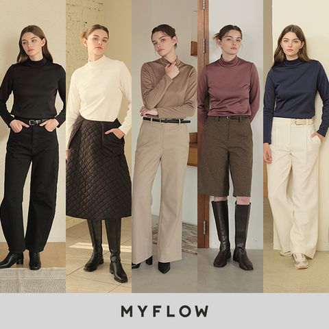 25FW 마이플로우  여성 기모 모크넥 5종