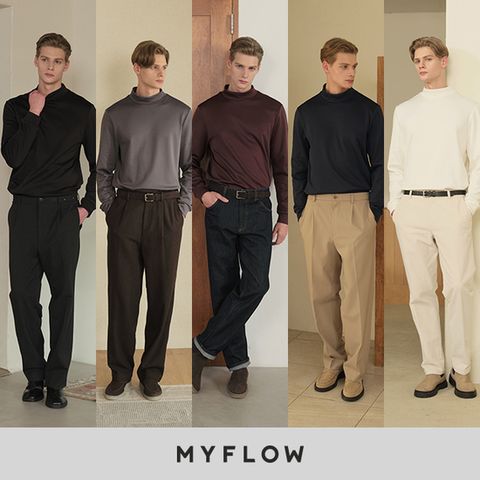 25FW 마이플로우  남성 기모 모크넥 5종