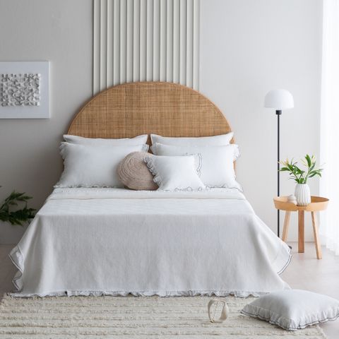 [미세스문] 삶아쓰는 목화솜 풍기인견 줄누비 침구세트 SS