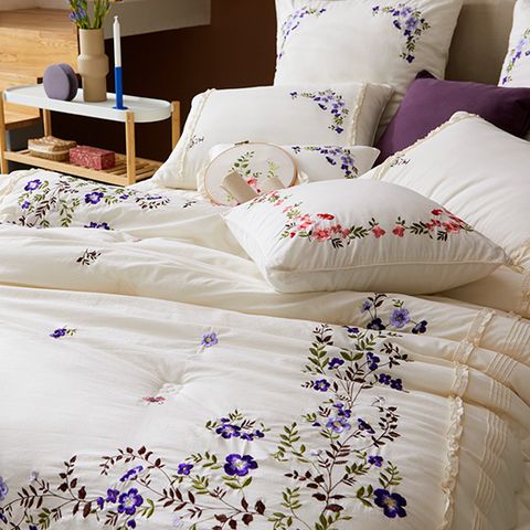 [효재] 와일드 로즈 광목차렵 침구세트 SS