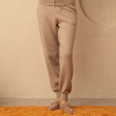 [E.VSEG]앱섹 몽골 캐시미어 100% 여성 조거팬츠