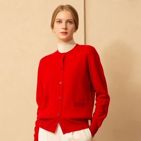 [E.VSEG]앱섹 몽골 캐시미어 100% 여성가디건