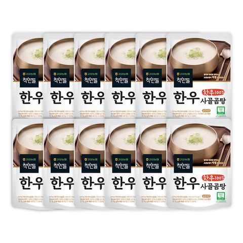 농협 더착한 한우 사골곰탕 (500g X 12팩 총 6kg), 팩당 4159원