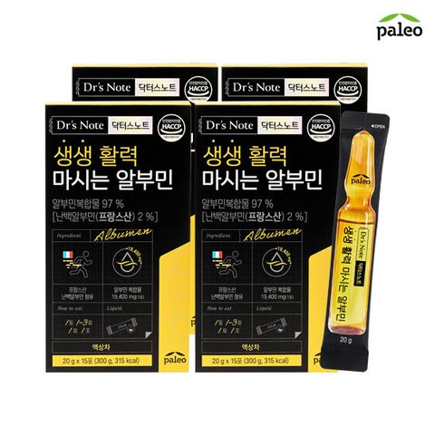 팔레오 생생활력 마시는 알부민 4박스