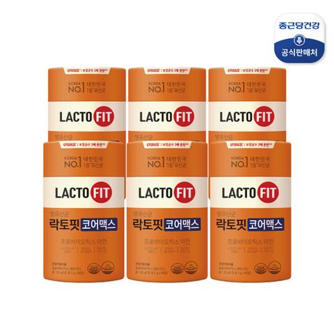 종근당건강 락토핏 코어맥스 6통