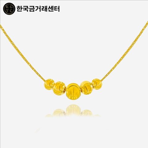 24K 순금 펜타 루나볼 목걸이
