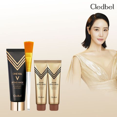 끌레드벨 골드리프팅팩 본품1+세럼30ml*2+브러쉬1