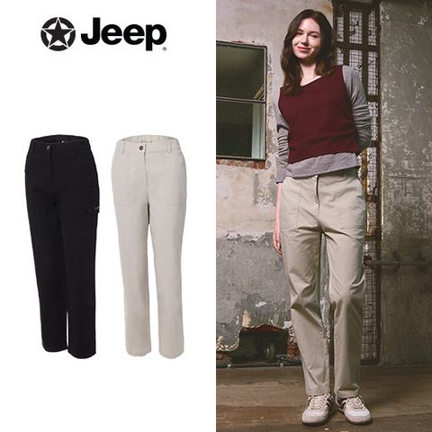 [JEEP]지프 26SS 여성 면 팬츠 2종 세트