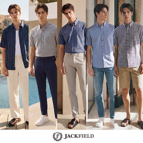 잭필드 남성 쿨 라이트 냉감 셔츠 5종