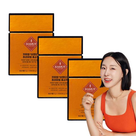 그레인온 카무트 브랜드밀 프리미엄효소90 3박스(3g*30포*3박스)