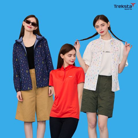 트렉스타스포츠 여성 라이트 패키지(자켓+베스트+반팔티셔츠)