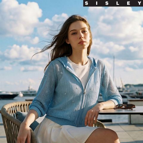 시슬리 썸머 후드크로셰 자켓1종