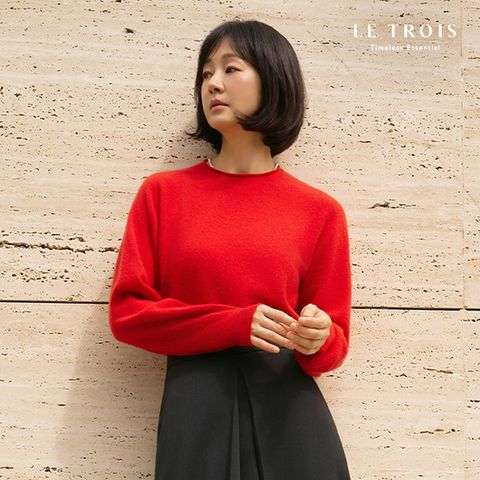 [르투아] 26FW 퓨어 캐시미어100 홀가먼트 여성 풀오버 1종