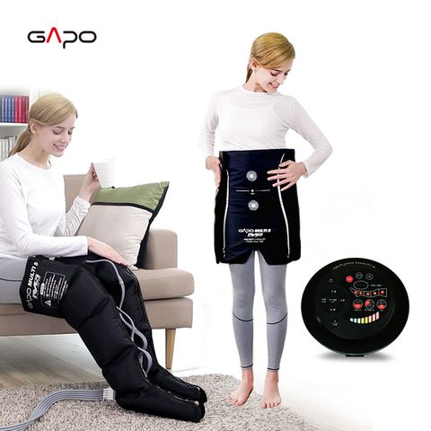 가포멀티5 블랙 공기압 마사지기 다리+허리세트(본체+다리커프+허리커프)
